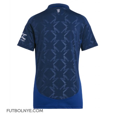 Camiseta Manchester United Visitante Equipación para mujer 2024-25 manga corta Camiseta Manchester United Visitante Equipación para mujer 2024-25 manga corta